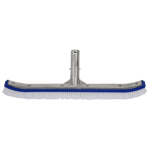 Escova de parede para piscina externa de 45 cm (18 polegadas), ferramenta de limpeza para piscina com cabo de alumínio (2 unidades). 1