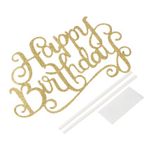 3 Count Birthday Cake Decor Formal Gathering Decoration Silver