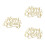 3 Count Birthday Cake Decor Formal Gathering Decoration Silver 4