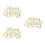 3 Count Birthday Cake Decor Formal Gathering Decoration Silver 5
