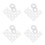 200 Pcs Earring Clip Pads Circle Nonskid Small Earring Ring Pads 10