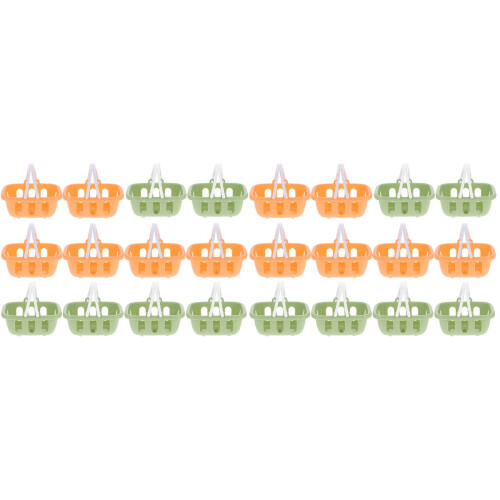 24Pièces Mini Paniers Simulés Multicolores Pour Décoration DIY Maison 1