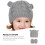 1Ensemble Bonnet Laine Tricotés Épais Automne 11
