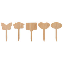 100Pcs Reusable Bamboo Plant Tags Sturdy Chocolate Garden Markers