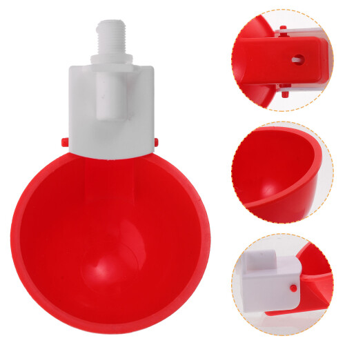 5 Sets Automatic Chicken Water Cup Red Pp 1