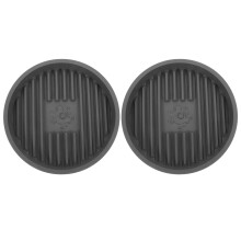 2Pcs Toilet Plunger Drip Tray Holder Drying Mat Caddy