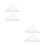 4 Pcs Irregular Acrylic Painting Frame For Artists White 30cm Triangle 9