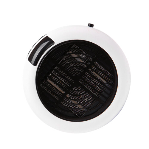 Round Portable Mini Electric Heater With White