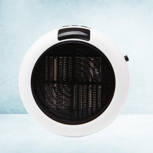 Round Portable Mini Electric Heater With White 2