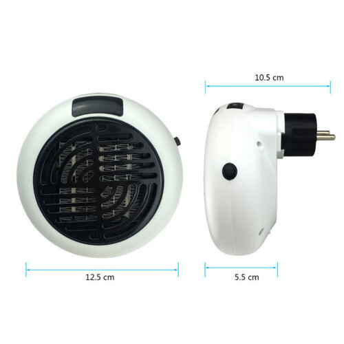 Round Portable Mini Electric Heater With White 1