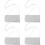 4Pcs Elegant Silver Evening Bags Wedding Clutch Purses Chain Shoulder 6