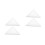 4 Pcs Irregular Acrylic Painting Frame For Artists White 30cm Triangle 8
