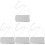 4Pcs Elegant Silver Evening Bags Wedding Clutch Purses Chain Shoulder 3