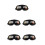 5Pcs Vintage Motorcycle Goggles Retro Windproof Riding Glasses 10