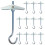48 Pcs Ceiling Hook Ceiling Toggle Wing Installation Hook Wall Fixing 3