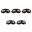 5Pcs Vintage Motorcycle Goggles Retro Windproof Riding Glasses 5