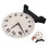 2Pcs Teaching Clock for Kids Plastic Learning Time Model Multi-Color 11