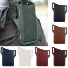 EIGTHTAIL Men Leather Phone Holster Case Waist Bag Purse with Belt Hole