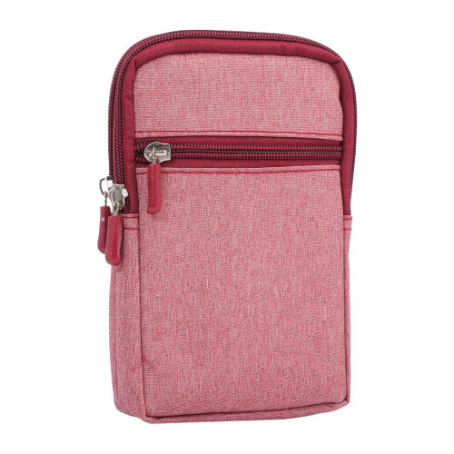 Bolsa de bolso para celular com zíper, estilo jeans, universal, para celular, pochete. 2