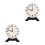 2Pcs Teaching Clock for Kids Plastic Learning Time Model Multi-Color 9