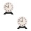 2Pcs Teaching Clock for Kids Plastic Learning Time Model Multi-Color 7