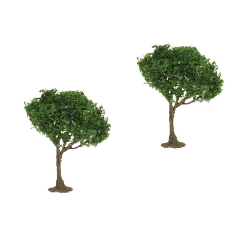 2Pcs Mini Trees For Crafts Mini Landscape Model Decor 2