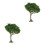 2Pcs Mini Trees For Crafts Mini Landscape Model Decor 8