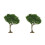 2Pcs Mini Trees For Crafts Mini Landscape Model Decor 6