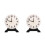 2Pcs Teaching Clock for Kids Plastic Learning Time Model Multi-Color 4