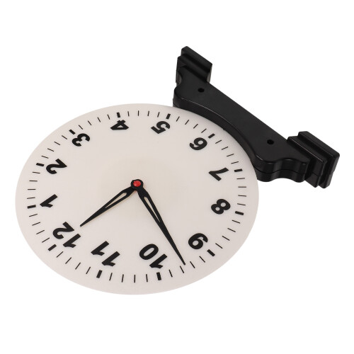 2Pcs Teaching Clock for Kids Plastic Learning Time Model Multi-Color 1