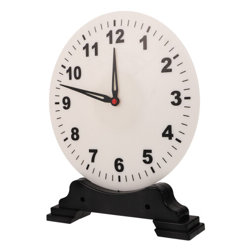 2Pcs Teaching Clock for Kids Plastic Learning Time Model Multi-Color 2