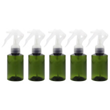 10Pcs Portable Green Plastic One-Hand Pressure Fine Mist Spray Bottles
