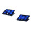 2Pcs Black Laptop Cooling Pad USB Power Fan Cooler for Durable Use 9