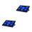 2Pcs Black Laptop Cooling Pad USB Power Fan Cooler for Durable Use 10