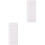 2 Pieces Dressmaking Chalk 17.50x0.70x0.70cm White 5