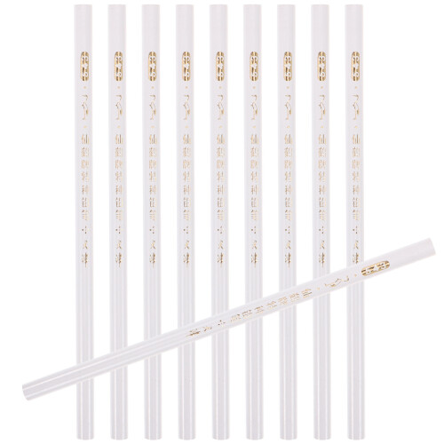 2 Pieces Dressmaking Chalk 17.50x0.70x0.70cm White 1