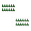 24 Pcs Plastic Pine Tree Model For Garden Landscape Green 6.5Cm 11Cm 8