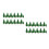 24 Pcs Plastic Pine Tree Model For Garden Landscape Green 6.5Cm 11Cm 11