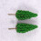 24 Pcs Plastic Pine Tree Model For Garden Landscape Green 6.5Cm 11Cm 6