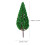 24 Pcs Plastic Pine Tree Model For Garden Landscape Green 6.5Cm 11Cm 4
