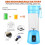 Φορητό μπλέντερ Mini Personal Size για smoothies, μιλκσέικ και χυμούς - 6 λεπίδες, 6