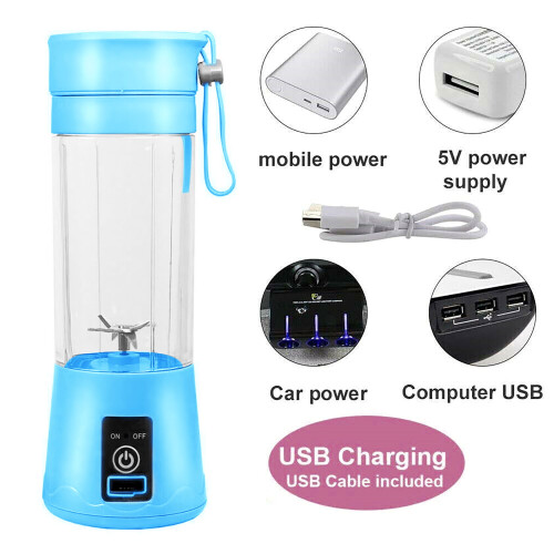 Φορητό μπλέντερ Mini Personal Size για smoothies, μιλκσέικ και χυμούς - 6 λεπίδες, 1