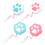 8Pcs Lovely Small Tape Measure Material Assorted Colors 2