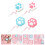 8Pcs Lovely Small Tape Measure Material Assorted Colors 9