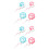8Pcs Lovely Small Tape Measure Material Assorted Colors 6