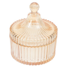 2Pcs Apothecary Jars With Lids For Cotton Swabs Candy Makeup Bobby Pins