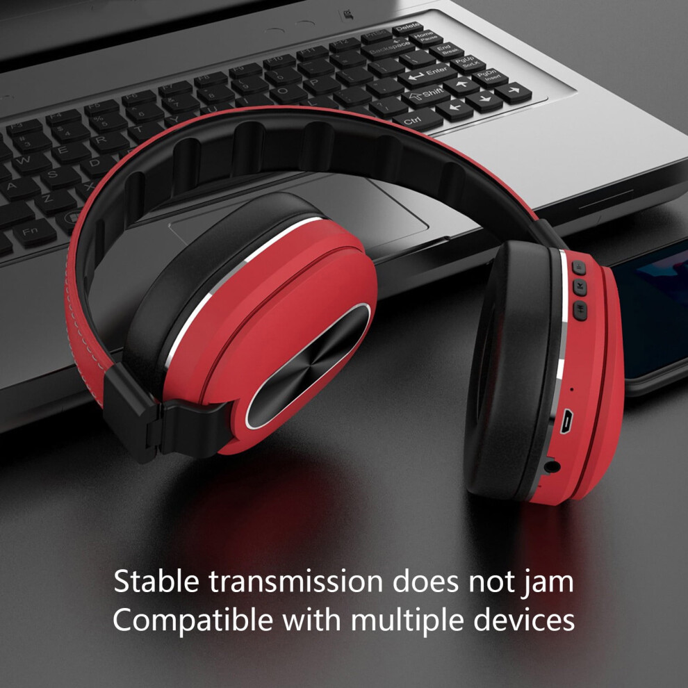 Kiplyki Wholesale Headset Bluetooth Headset Wireless Game Sports Running Headset Card Music Computer Mobile Phone Universal Red 9058772082657