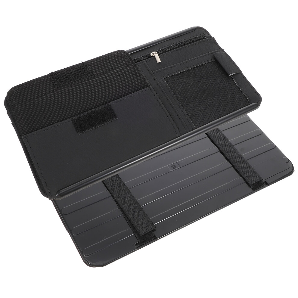 5Pcs Sun Visor Storage Bag Pu Car Storage Box 3622921600342