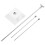 3Pcs Metal Desktop Flagpole Stand With Stable Base 2