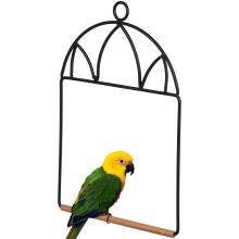 2 Pcs Bird Cage Stand Cockatiel Perch Standing Pole Hanging Swing